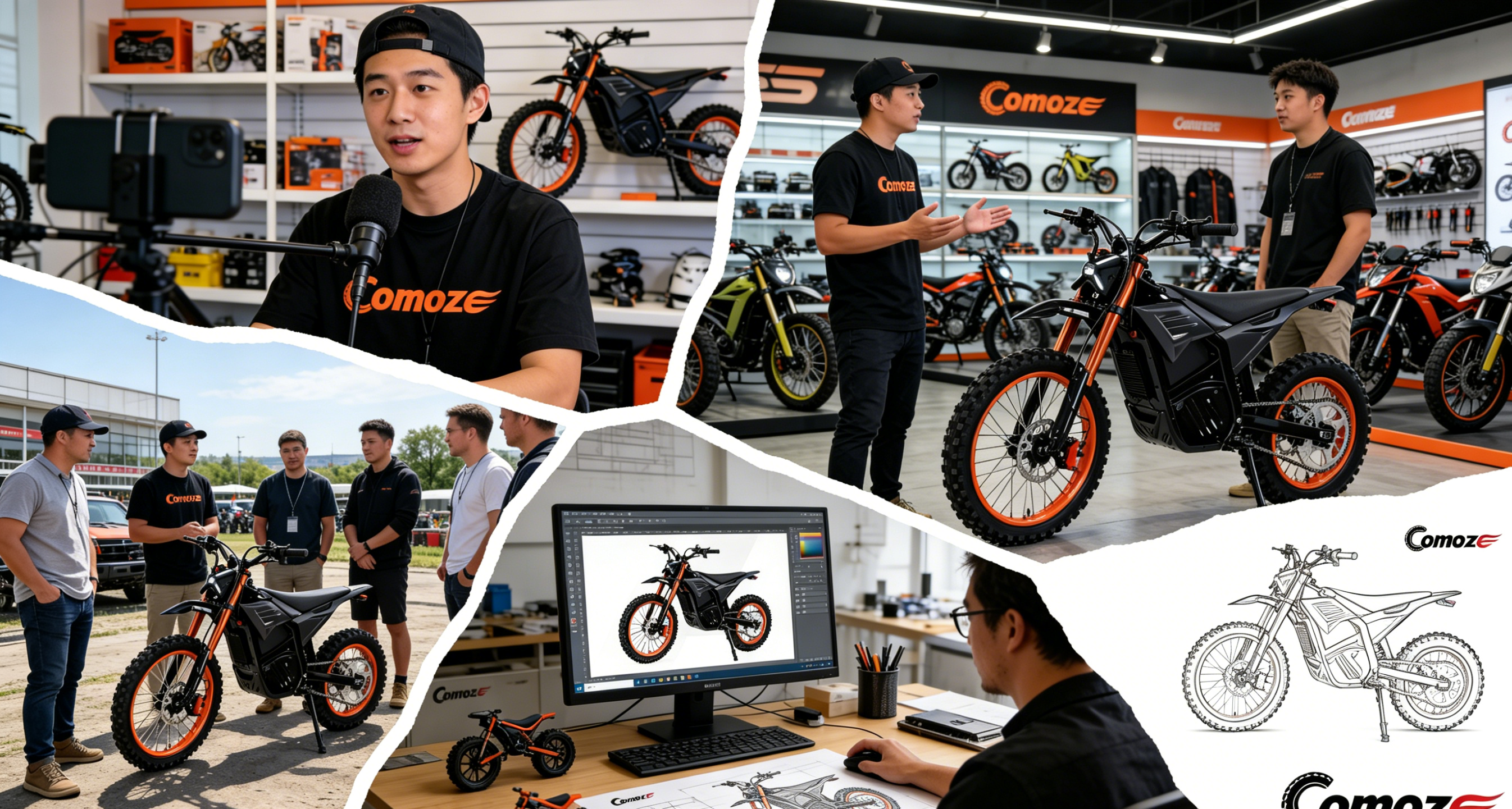 Comoze ecommerce creator and brand support scenes